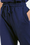 Zivame Friends Knit Cotton Loungewear Set - Medieval Blue — thumbnail 7